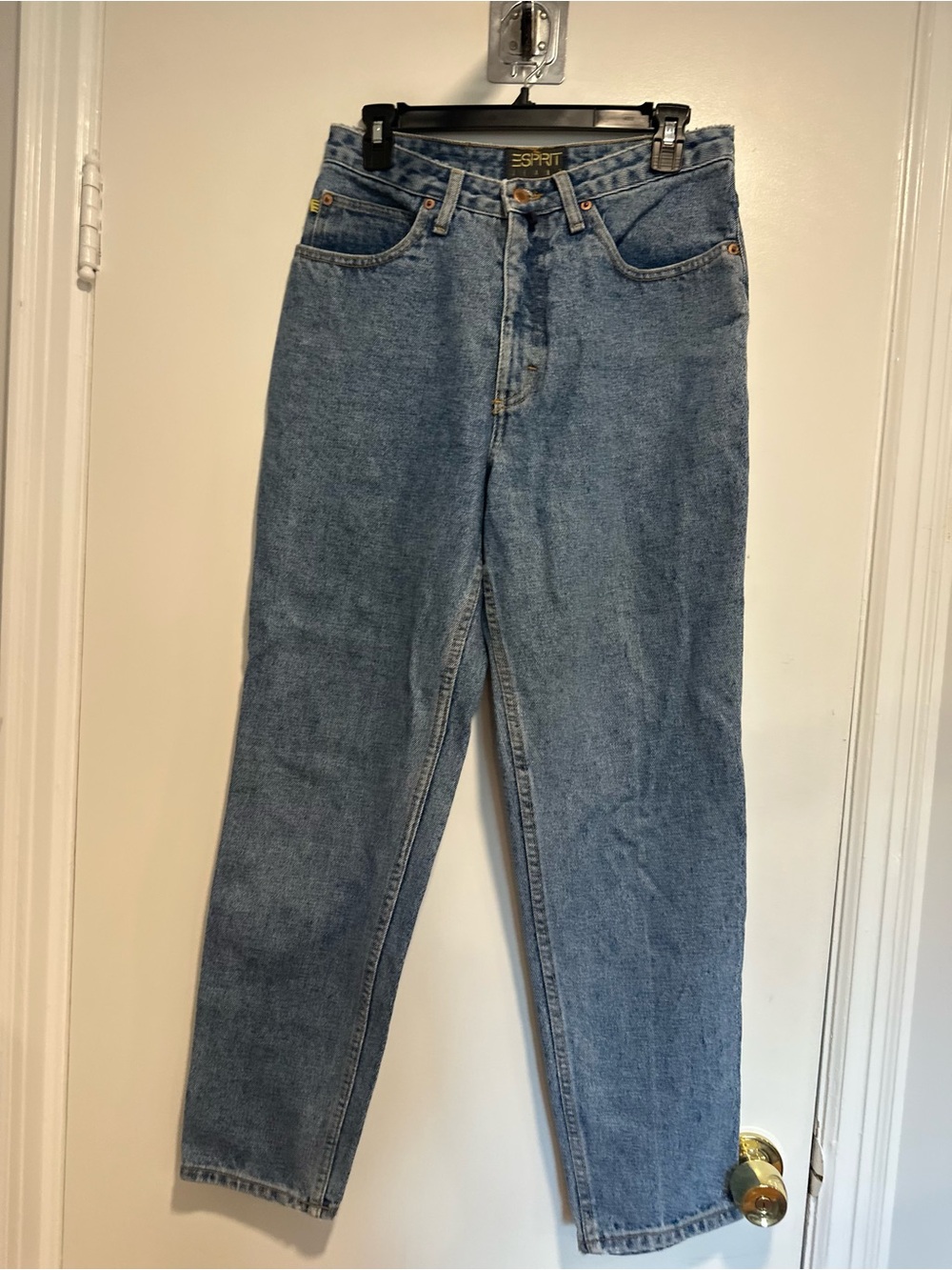 VTG 90s Esprit Acid Wash Dark Wash Mom Jeans High Waist Relaxed Fit USA 5 Pocket